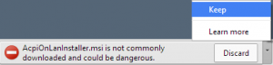 AcpiOnLanInstaller Blocked