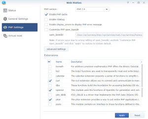 WebStation Composer Option