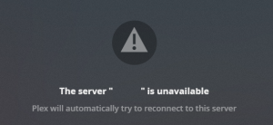 Plex Server Not Found
