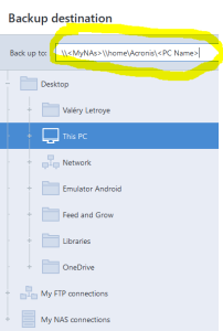 Acronis Credentials Network